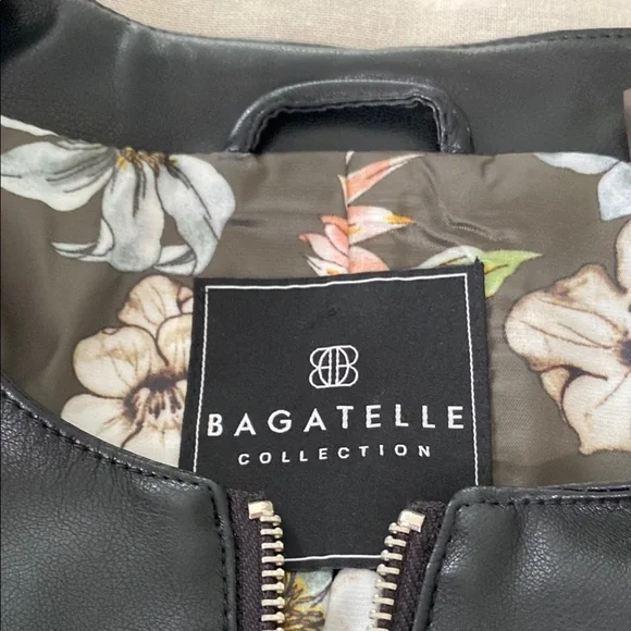 Woman’s Bagatelle Black Jacket with Zipper Details  M  winter - Picture 4 of 15